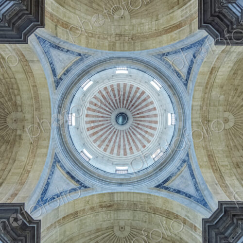 Ornate ceiling in National Pantheon, Lisbon, Lisbon, Portugal
