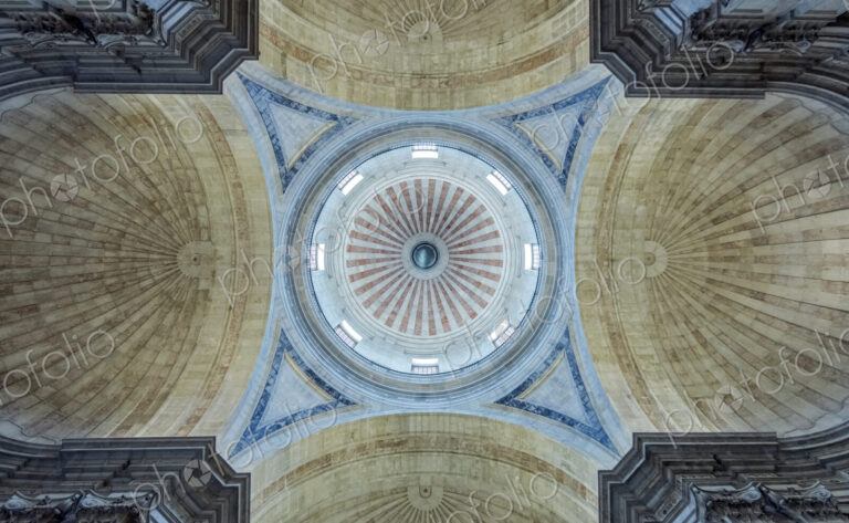 Ornate ceiling in National Pantheon, Lisbon, Lisbon, Portugal