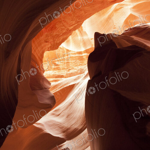 Ornate rock formations in Secret Canyon, Page, Arizona, United States