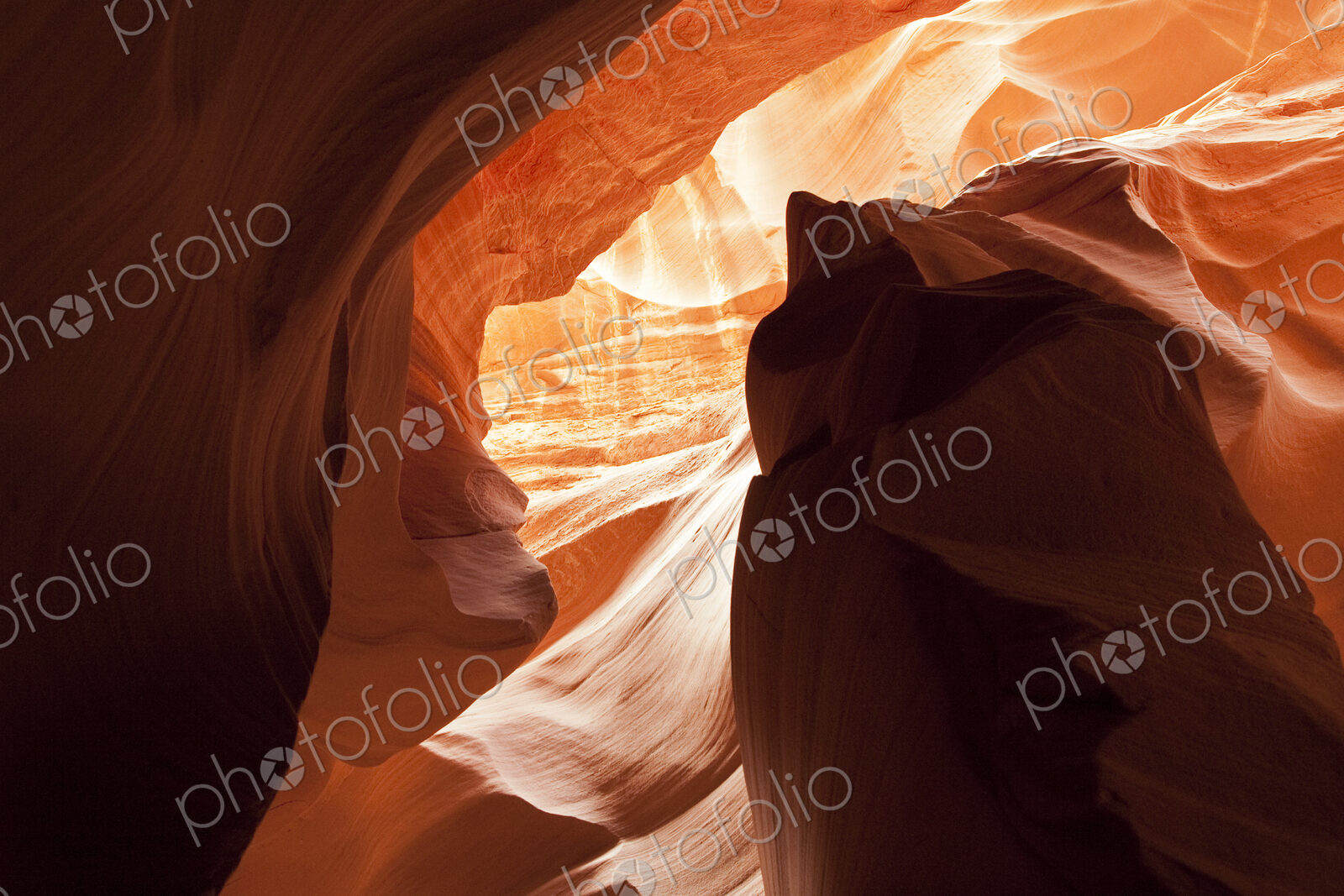 Ornate rock formations in Secret Canyon, Page, Arizona, United States