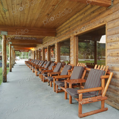 Outdoor Chairs on a Deck