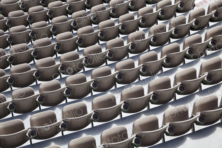 Overhead view of empty auditorium seats