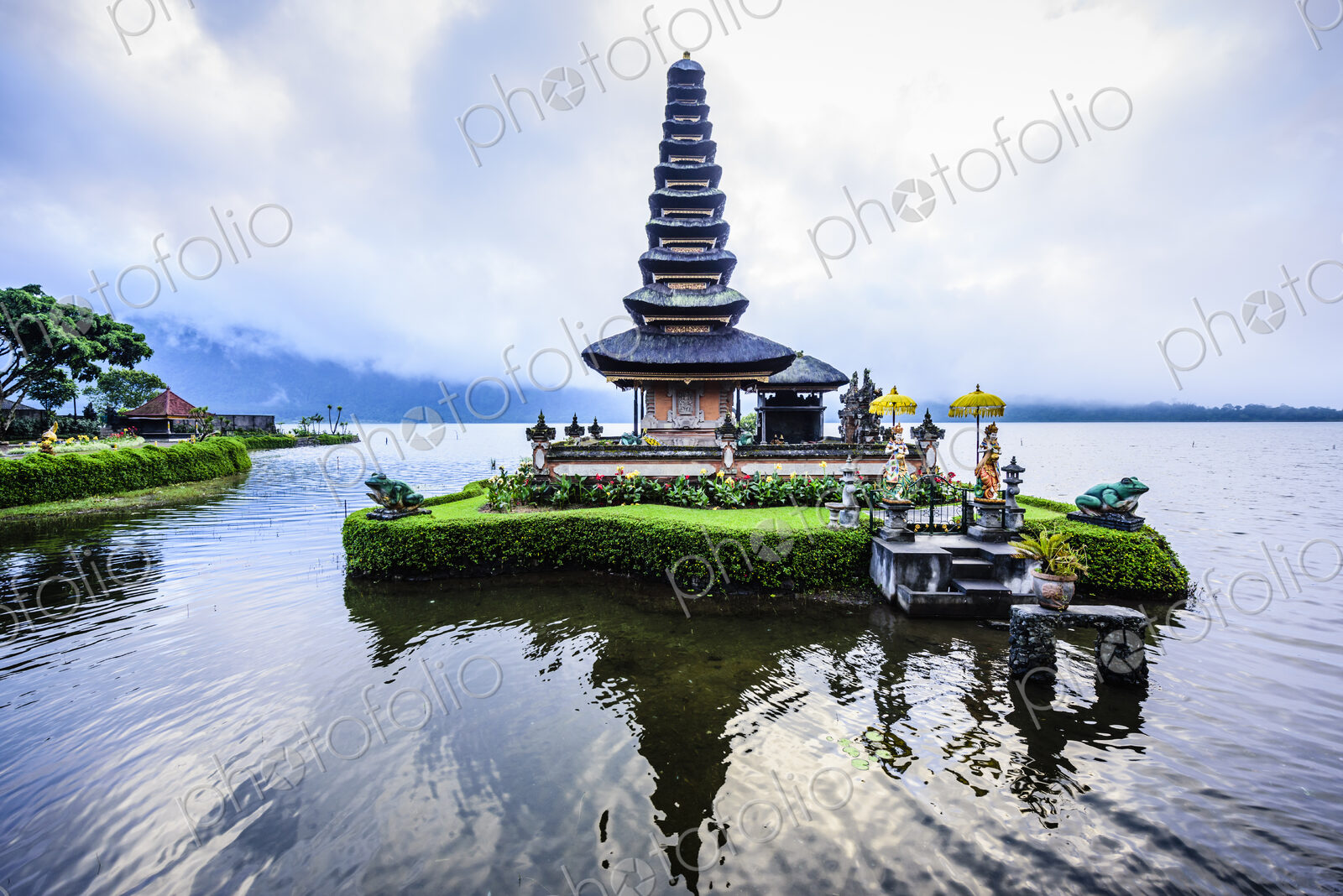 Pagoda floating on water, Baturiti, Bali, Indonesia
