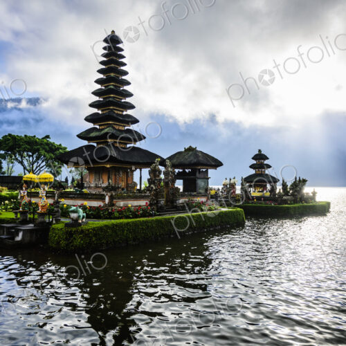 Pagoda floating on water, Baturiti, Bali, Indonesia