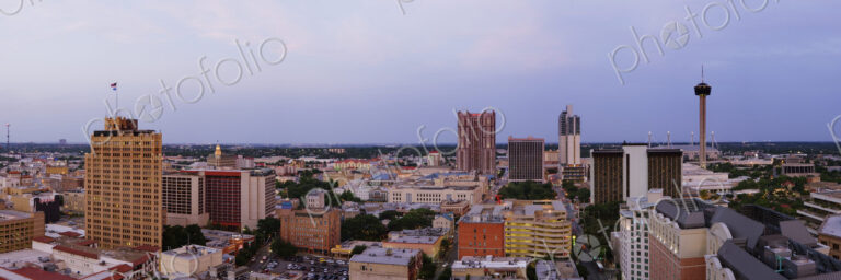 Panoramic Skyline of San Antonio
