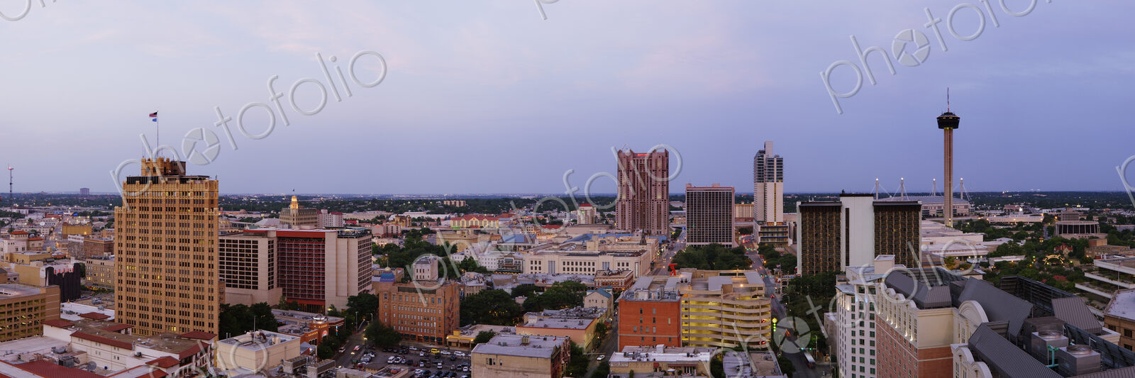 Panoramic Skyline of San Antonio