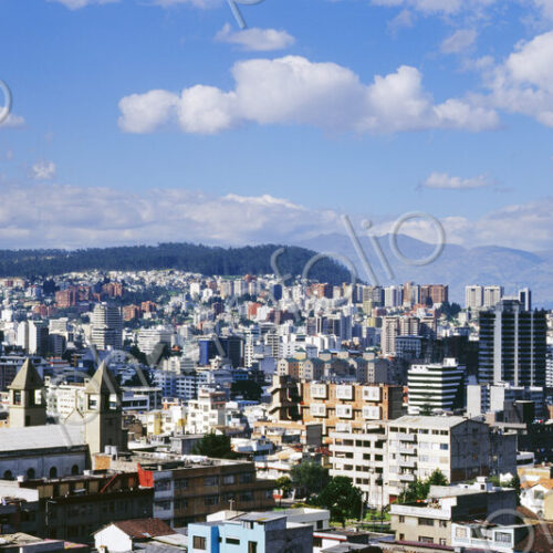 Panoramic cityscape, Quito, Ecuador Panoramic cityscape, Quito, Ecuador