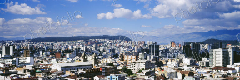 Panoramic cityscape, Quito, Ecuador