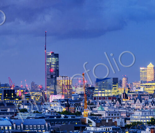 Panoramic view of cityscape, London, Greater London, England