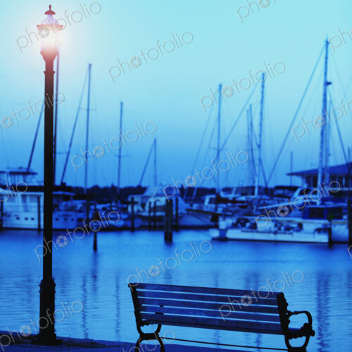 Park Bench Along the Water Park Bench Along the Water