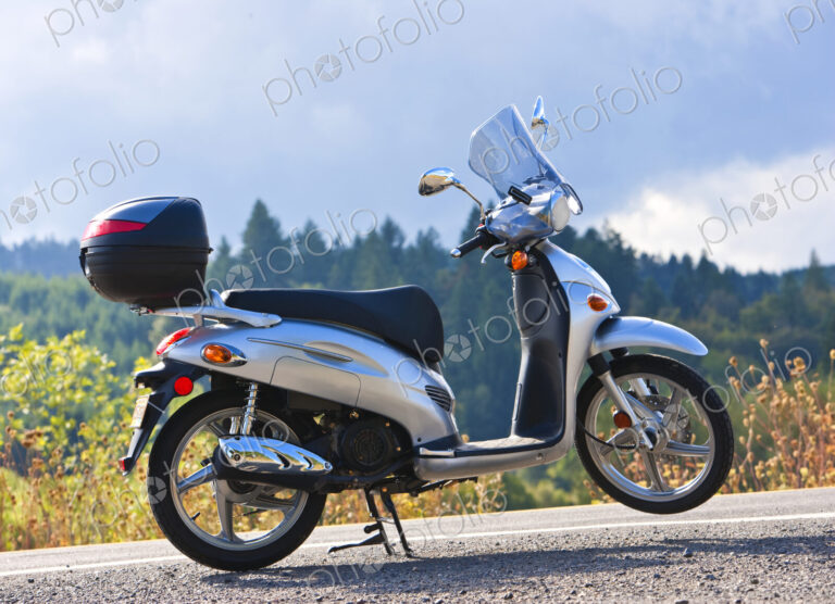 Parked Motor Scooter