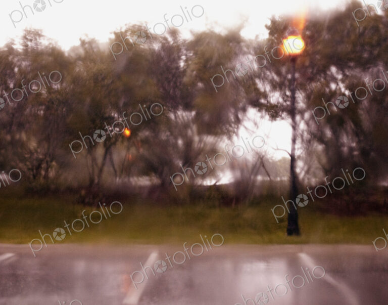 Parking Lot in the Rain