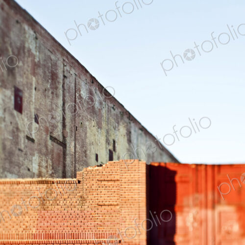 Partial Brick Wall and Doors Partial Brick Wall and Doors