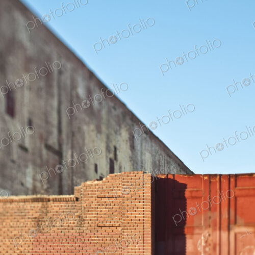 Partial Brick Wall and Doors Partial Brick Wall and Doors