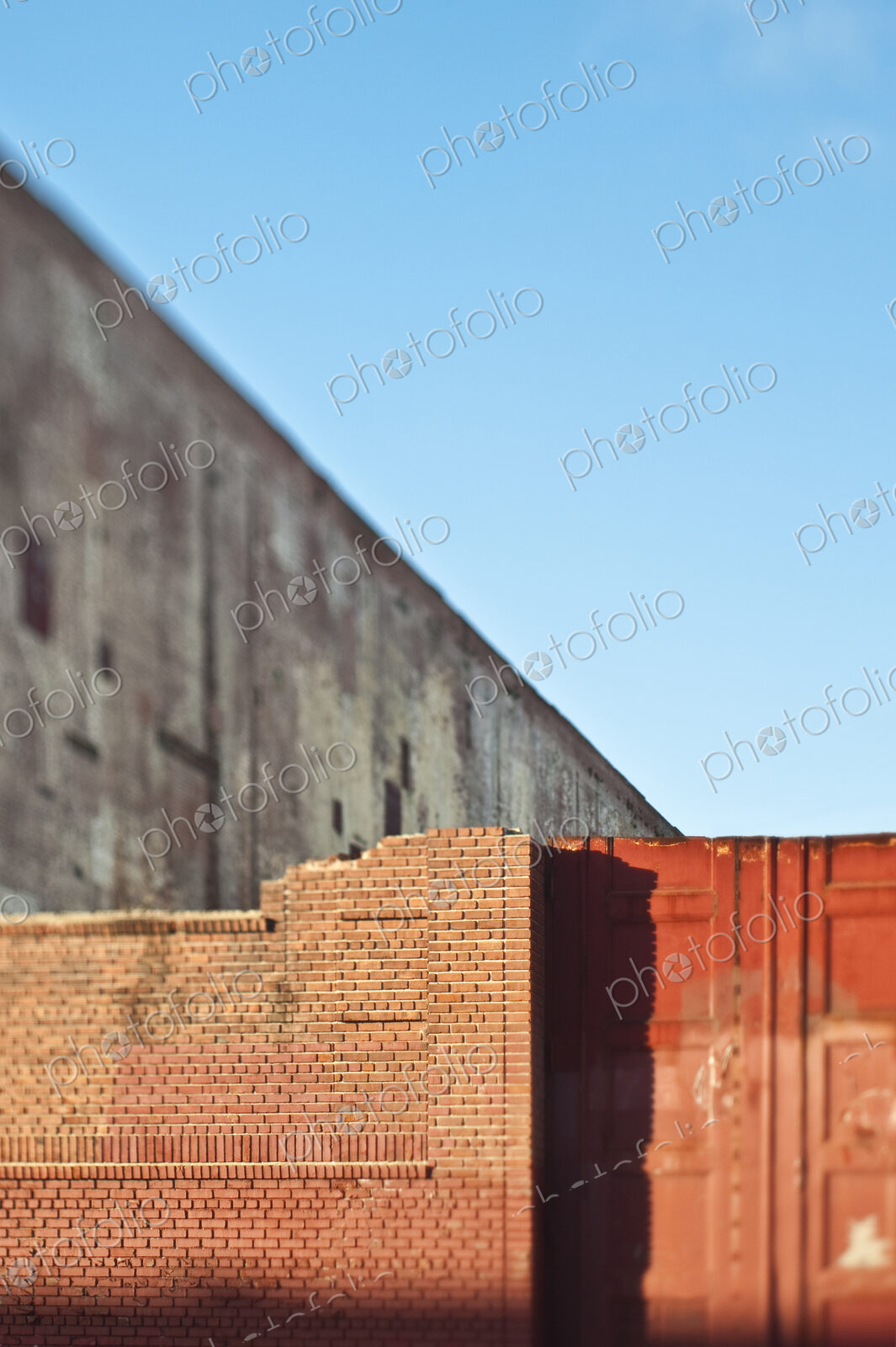 Partial Brick Wall and Doors