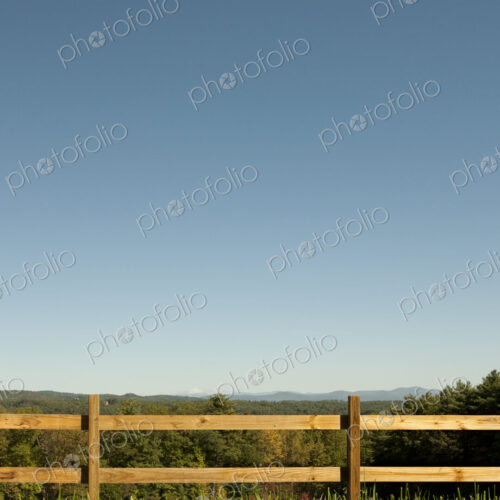 Pasture Fence and Grass in Mountains Pasture Fence and Grass in Mountains
