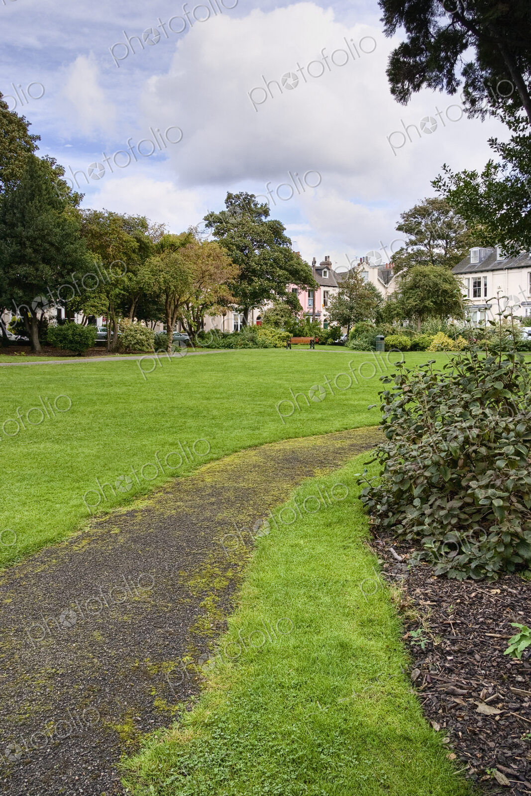 Pathway through Urban Park