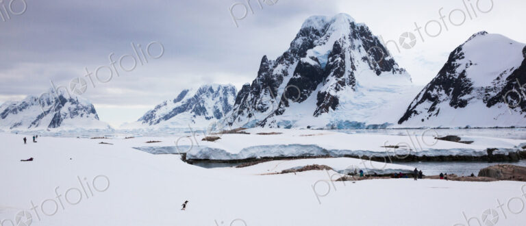 Penguins and people, Antarctica