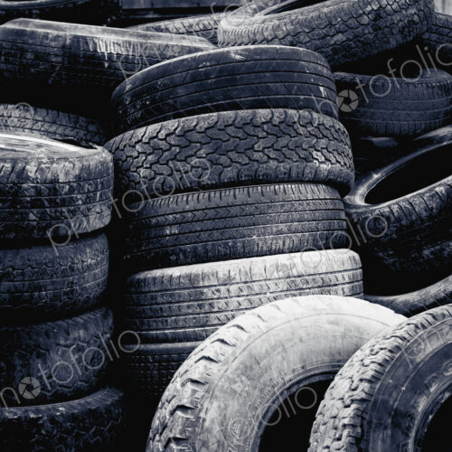 Pile of Worn Tires