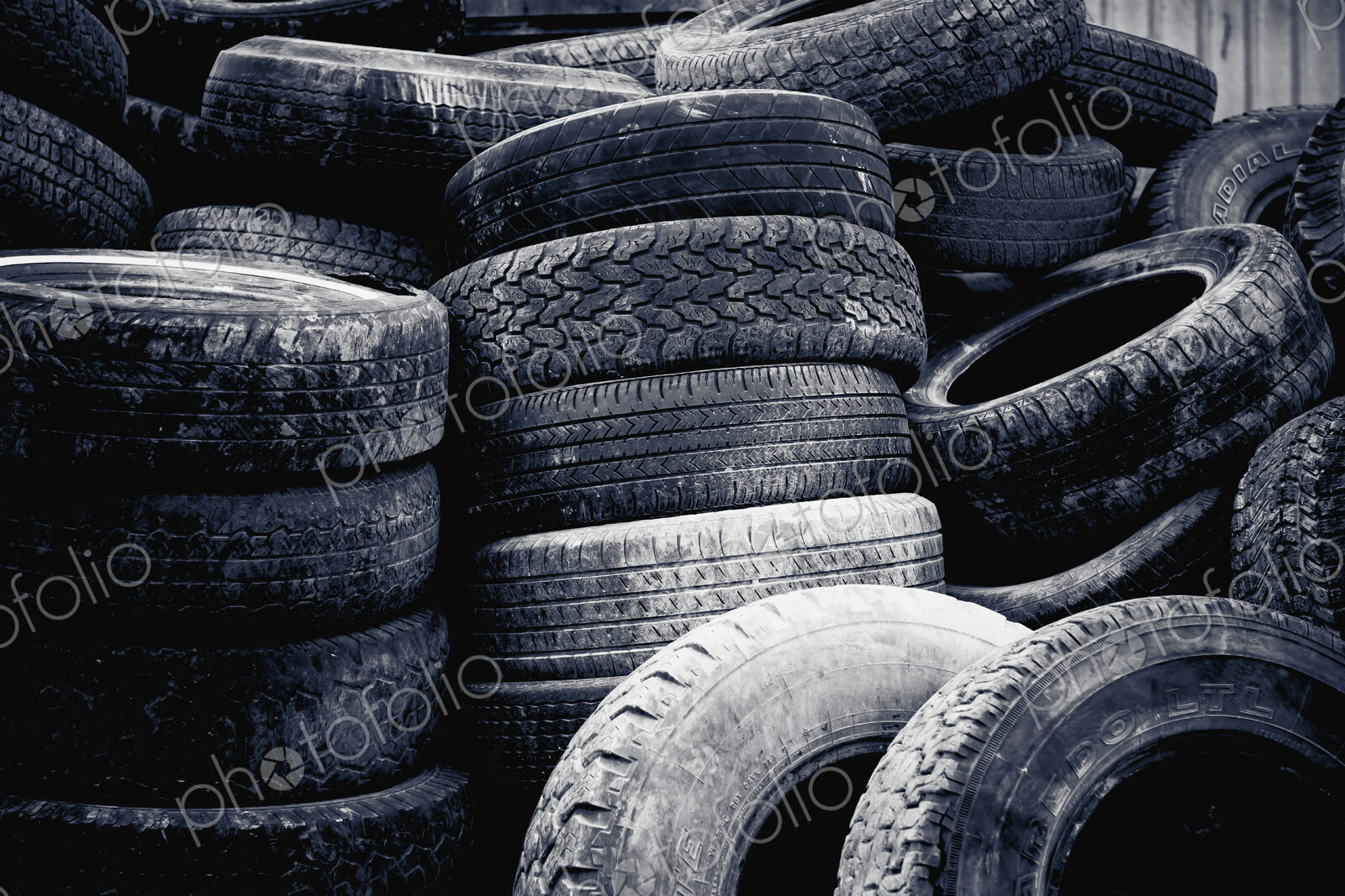 Pile of Worn Tires