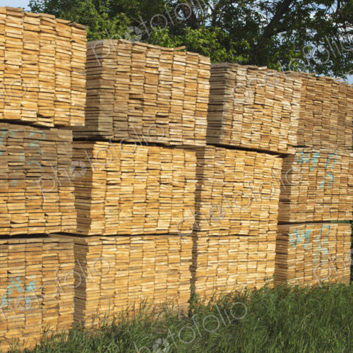 Piles of cut lumber, Eastend, Saskatchewan, Canada. Piles of cut lumber, Eastend, Saskatchewan, Canada.