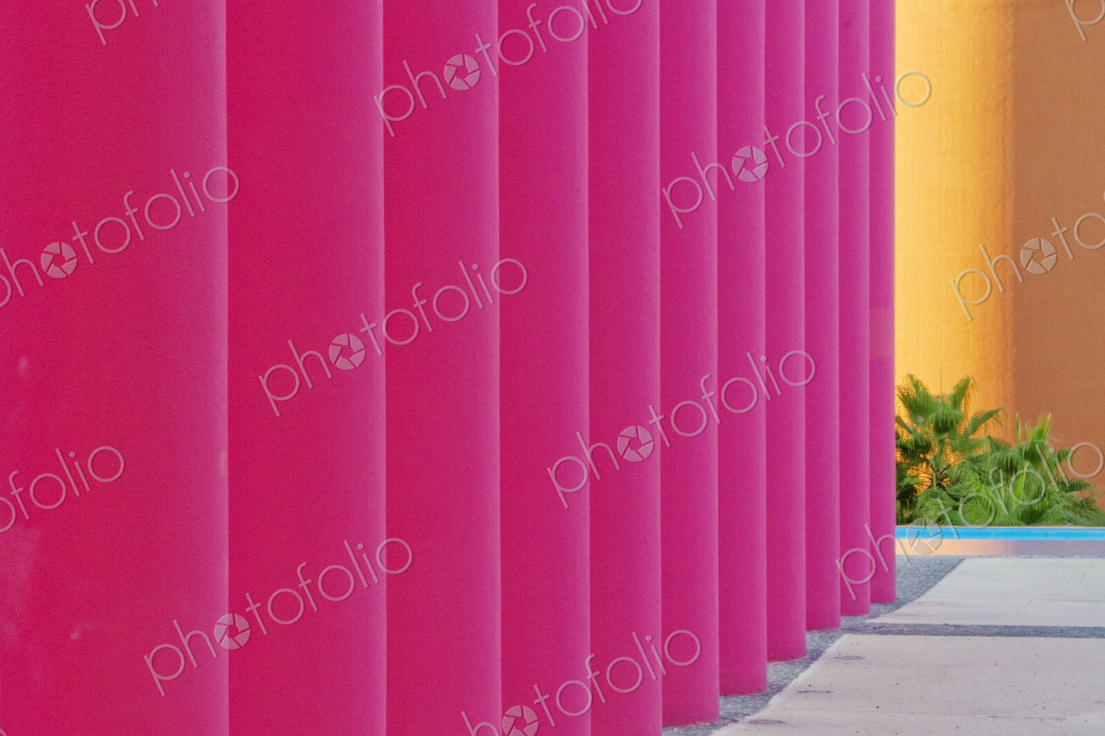 Pink Architectural Columns