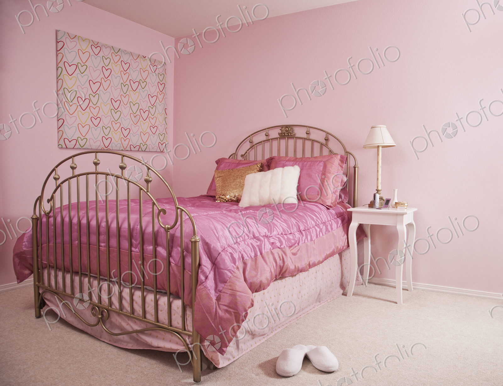 Pink Bedroom Interior