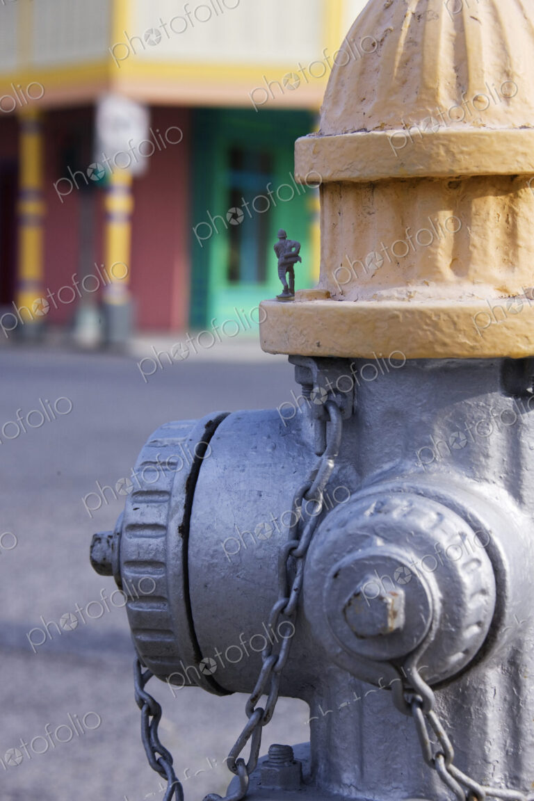Plastic Soldier on a Fire Hydrant