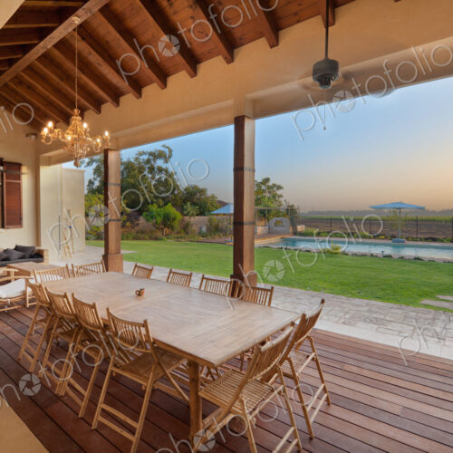 Porch with a Dining Table Porch with a Dining Table