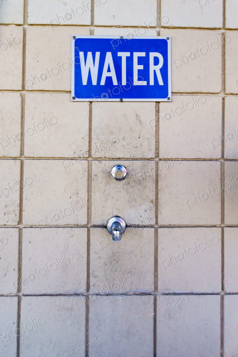 Portable drinking water at highway rest area, Ellensburg, WA USA