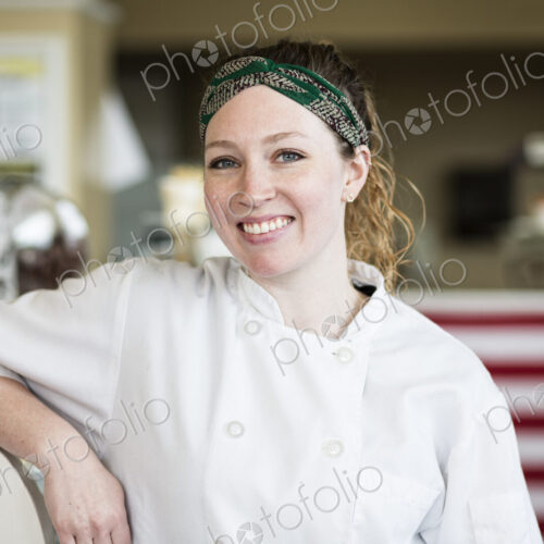 Portrait of Caucasian woman owner of a candy shop. Portrait of Caucasian woman owner of a candy shop.