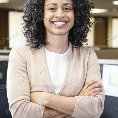 Portrait of a black businesswoman in her office. Portrait of a black businesswoman in her office.
