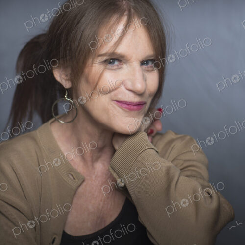 Portrait of a middle aged woman.