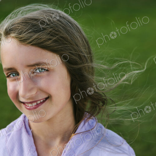 Portrait of a smiling nine year old girl. Portrait of a smiling nine year old girl.