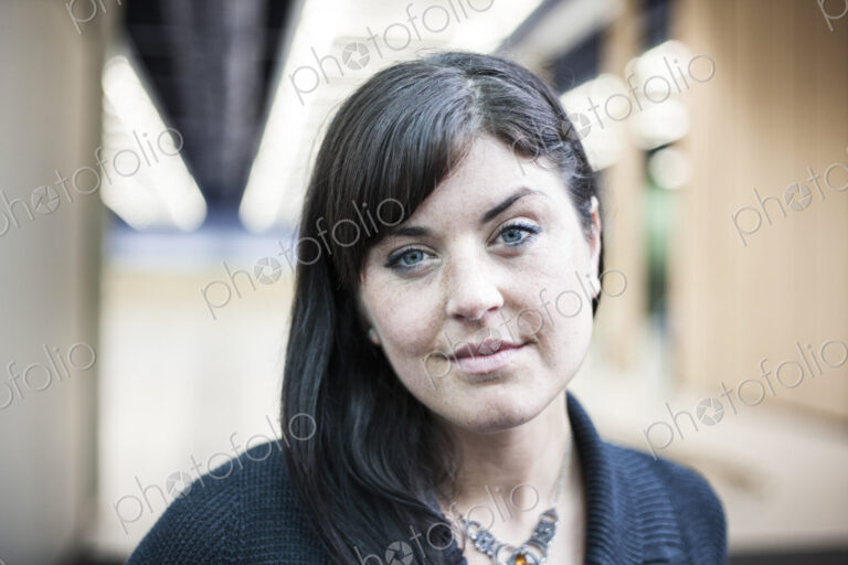 Portrait of a young caucasian businesswoman