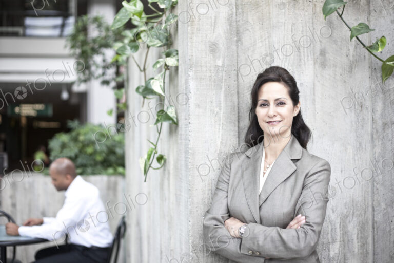 Portrait of caucasian businesswoman.