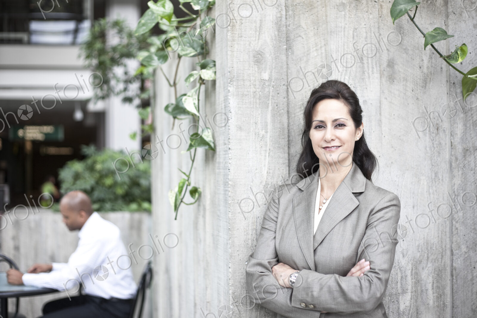 Portrait of caucasian businesswoman.