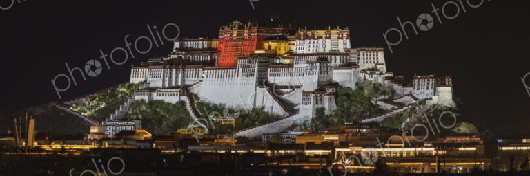 Potala Palace at Dusk Lhasa, Autonomous Region of Tibet