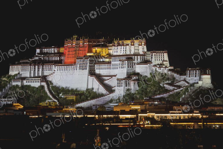 Potala Palace at Dusk Lhasa, Autonomous Region of Tibet
