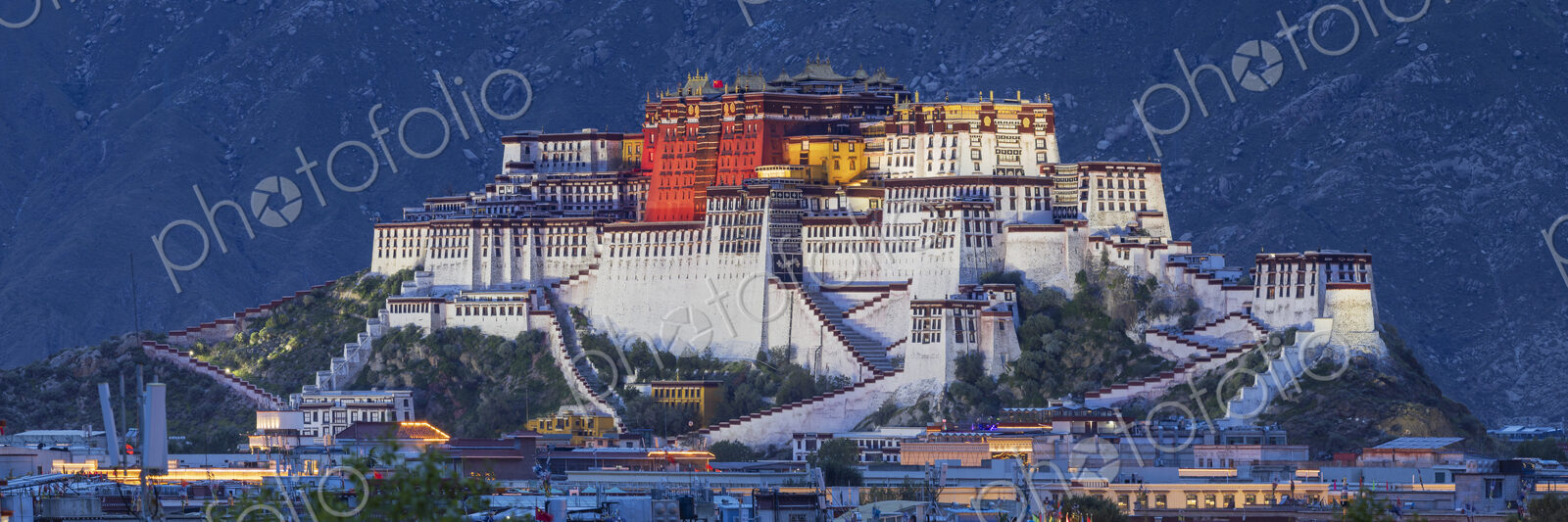 Potala Palace at Dusk Lhasa, Autonomous Region of Tibet