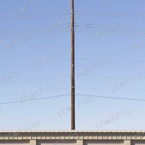 Power Line Pole Over Bay Doors Power Line Pole Over Bay Doors