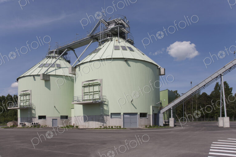 Power Plant Exterior, storage tanks