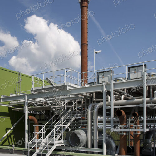 Power Plant Exterior with tall tower