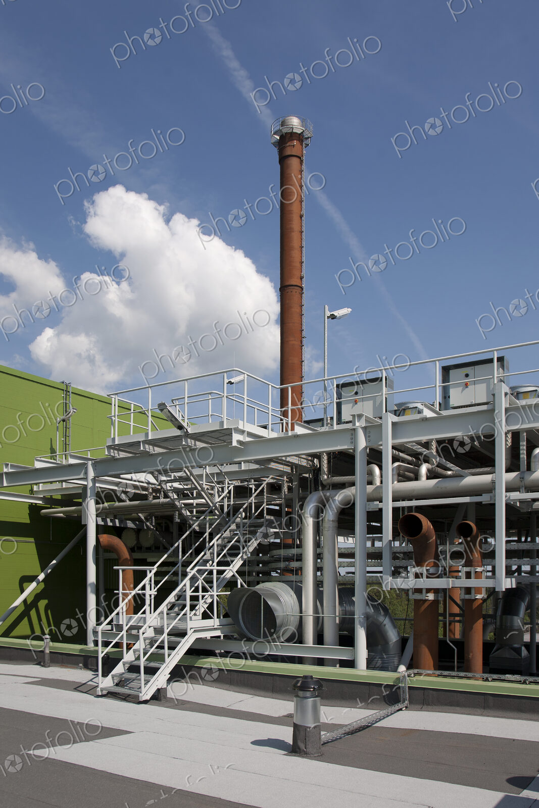 Power Plant Exterior with tall tower