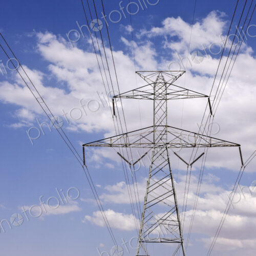 Power Pylon Under Clouds Power Pylon Under Clouds