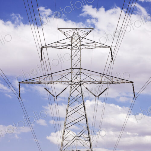 Power Pylon Under Clouds Power Pylon Under Clouds