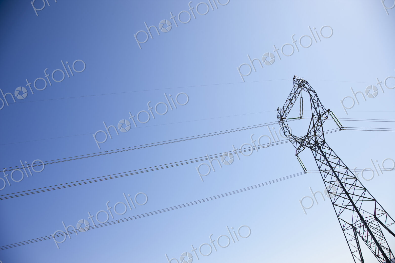 Power Pylon with Power Lines