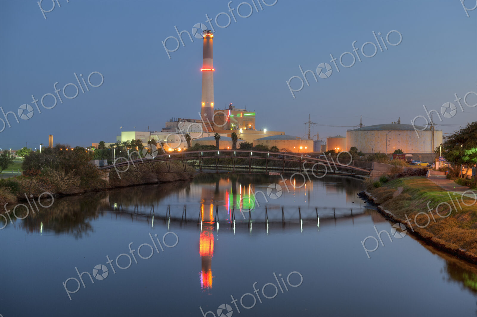 Power Station Near River