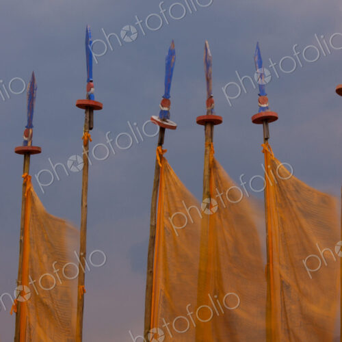 Prayer flags, Paro Valley, Bhutan