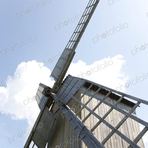 Preserved Windmill with wooden sails